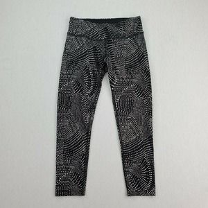 CC - Beyond Yoga Leggings Pants Womens Small Black White Swirling Dots Mid Rise